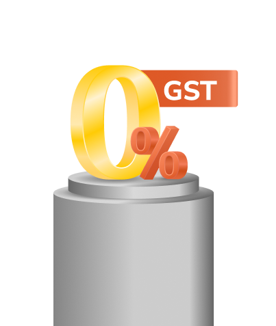 0% GST tax benefit illustration